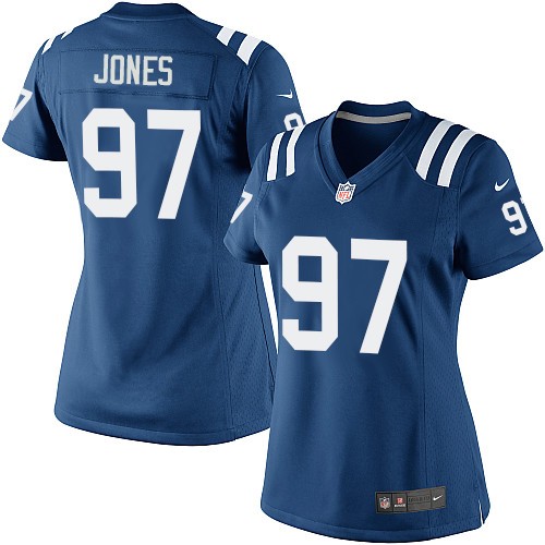 Women's Elite Arthur Jones Nike Jersey Royal Blue Home - #97 NFL Indianapolis Colts